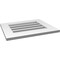 Ekena Millwork Vertical Surface Mount PVC Gable Vent: Functional, w/ 3-1/2"W x 1"P Standard Frame, 22"W x 18"H GVPVE22X1801SF - alternate 4